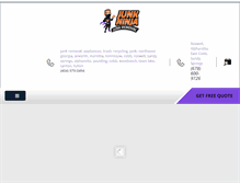 Tablet Screenshot of junk-ninja.com